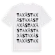 White t-shirt med Taxås ordlek t-shirt