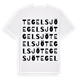 Tegelsjö ordlek t-shirt