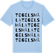 Blue Soul t-shirt med Tegelsmåla ordlek t-shirt