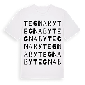 Tegnaby ordlek t-shirt – ekologisk bomull t-shirt från Pinshirt