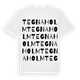 White t-shirt med Tegnaholm ordlek t-shirt