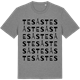 Mid Heather Gray t-shirt med Tesås ordlek t-shirt