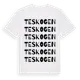 White t-shirt med Teskogen ordlek t-shirt