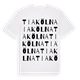 Tiakölna ordlek t-shirt