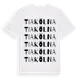 White t-shirt med Tiakölna ordlek t-shirt