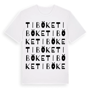 Tiböke ordlek t-shirt – ekologisk bomull t-shirt från Pinshirt
