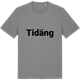 Mid Heather Gray t-shirt med Tidäng fetstil t-shirt