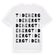 White t-shirt med Tideberg ordlek t-shirt