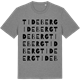 Mid Heather Gray t-shirt med Tideberg ordlek t-shirt