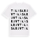 Tikaskruv ordlek t-shirt