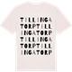 Vintage White t-shirt med Tillingatorp ordlek t-shirt