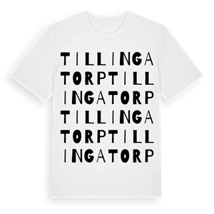 Tillingatorp ordlek t-shirt – ekologisk bomull t-shirt från Pinshirt