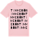 Pink Cotton t-shirt med Timmerön ordlek t-shirt