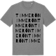 Mid Heather Gray t-shirt med Timmerön ordlek t-shirt
