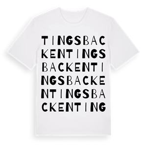 Tingsbacken ordlek t-shirt – ekologisk bomull t-shirt från Pinshirt