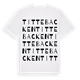 White t-shirt med Tittebacken ordlek t-shirt