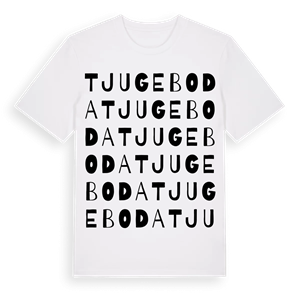 Tjugeboda ordlek t-shirt – ekologisk bomull t-shirt från Pinshirt