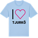 Blue Soul t-shirt med Jag älskar Tjurkö t-shirt stort tryck