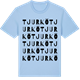 Blue Soul t-shirt med Tjurkö ordlek t-shirt