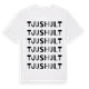 White t-shirt med Tjushult ordlek t-shirt