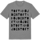 Mid Heather Gray t-shirt med Toftahöjden ordlek t-shirt