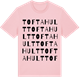 Pink Cotton t-shirt med Toftahult ordlek t-shirt