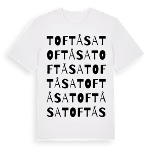 Toftåsa ordlek t-shirt – ekologisk bomull t-shirt från Pinshirt