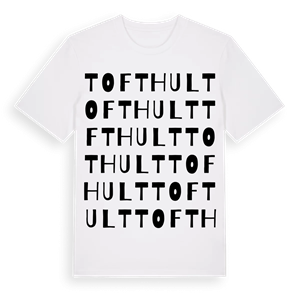 Tofthult ordlek t-shirt – ekologisk bomull t-shirt från Pinshirt