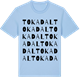 Blue Soul t-shirt med Tokadal ordlek t-shirt