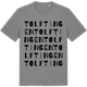 Mid Heather Gray t-shirt med Tolftingen ordlek t-shirt