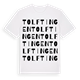 Tolftingen ordlek t-shirt