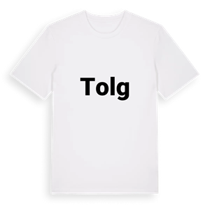 Tolg fetstil t-shirt – ekologisk bomull t-shirt från Pinshirt