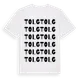 White t-shirt med Tolg ordlek t-shirt