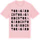 Pink Cotton t-shirt med Toragården ordlek t-shirt