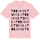 Pink Cotton t-shirt med Torahultsmåla ordlek t-shirt