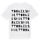 White t-shirt med Torkelshult ordlek t-shirt