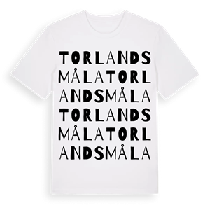 Torlandsmåla ordlek t-shirt – ekologisk bomull t-shirt från Pinshirt