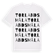 Torlandsmåla ordlek t-shirt