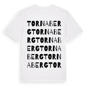 Tornaberg ordlek t-shirt – ekologisk bomull t-shirt från Pinshirt