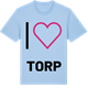 Blue Soul t-shirt med Jag älskar Torp t-shirt stort tryck