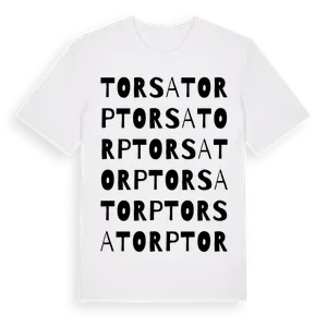 Torsatorp ordlek t-shirt – ekologisk bomull t-shirt från Pinshirt