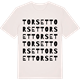 Vintage White t-shirt med Torset ordlek t-shirt
