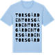 Blue Soul t-shirt med Torsgården ordlek t-shirt