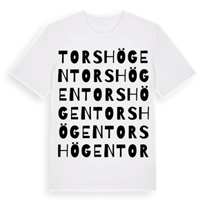 Torshögen ordlek t-shirt – ekologisk bomull t-shirt från Pinshirt