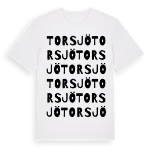 Torsjö ordlek t-shirt – ekologisk bomull t-shirt från Pinshirt
