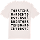 Vintage White t-shirt med Torstensgården ordlek t-shirt