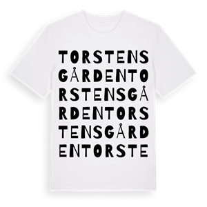 Torstensgården ordlek t-shirt – ekologisk bomull t-shirt från Pinshirt