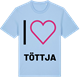 Blue Soul t-shirt med Jag älskar Töttja t-shirt stort tryck