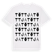 White t-shirt med Töttja ordlek t-shirt