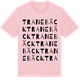 Pink Cotton t-shirt med Tranebäck ordlek t-shirt